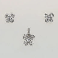 Rose Bloom Charm Duo in 92.5 Silver