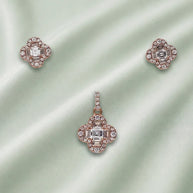 Crystal Grace Charm Duo in 92.5 Silver