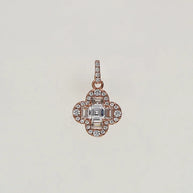 Crystal Grace Charm Duo in 92.5 Silver