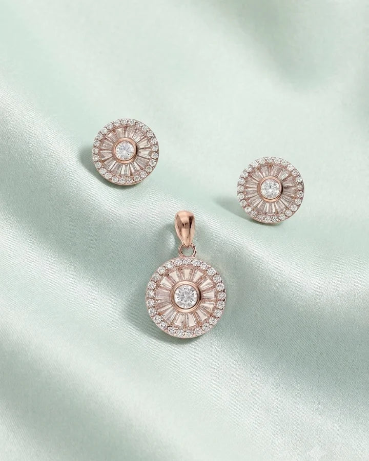 Diamond Halo Charm Duo in 92.5 Silver