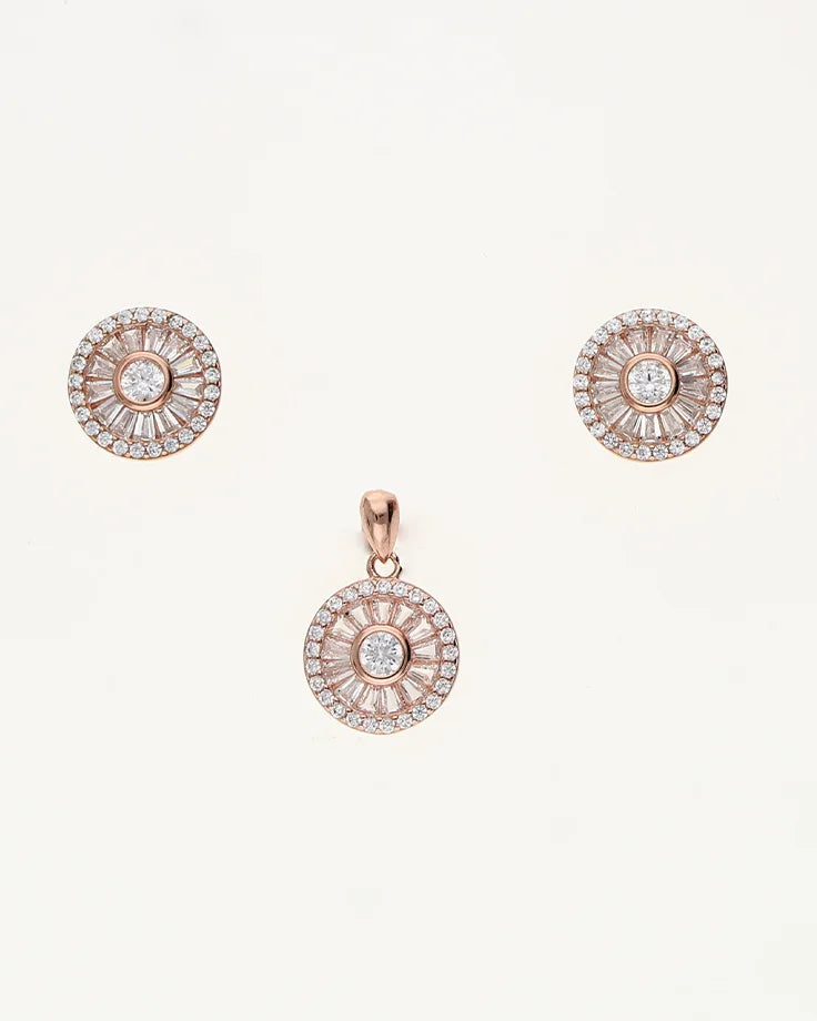 Diamond Halo Charm Duo in 92.5 Silver