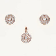 Diamond Halo Charm Duo in 92.5 Silver