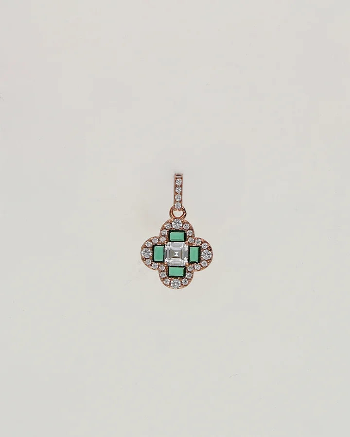 Rose Spark Charm Duo in 92.5 Silver