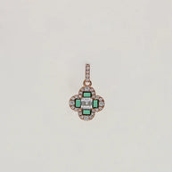 Rose Spark Charm Duo in 92.5 Silver