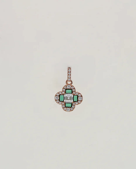 Rose Spark Charm Duo in 92.5 Silver
