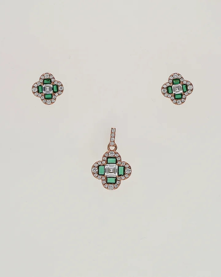 Rose Spark Charm Duo in 92.5 Silver