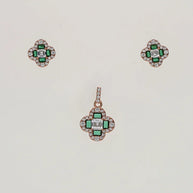 Rose Spark Charm Duo in 92.5 Silver