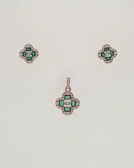 Rose Spark Charm Duo in 92.5 Silver