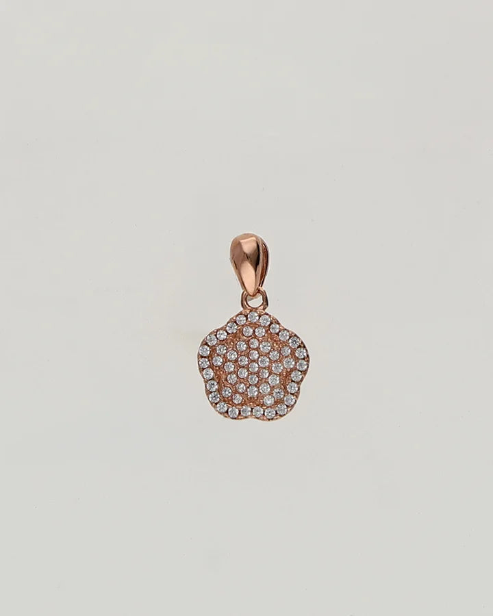 Golden Blossom Charm Duo in 92.5 Silver