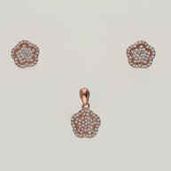Golden Blossom Charm Duo in 92.5 Silver