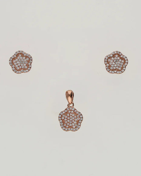 Golden Blossom Charm Duo in 92.5 Silver