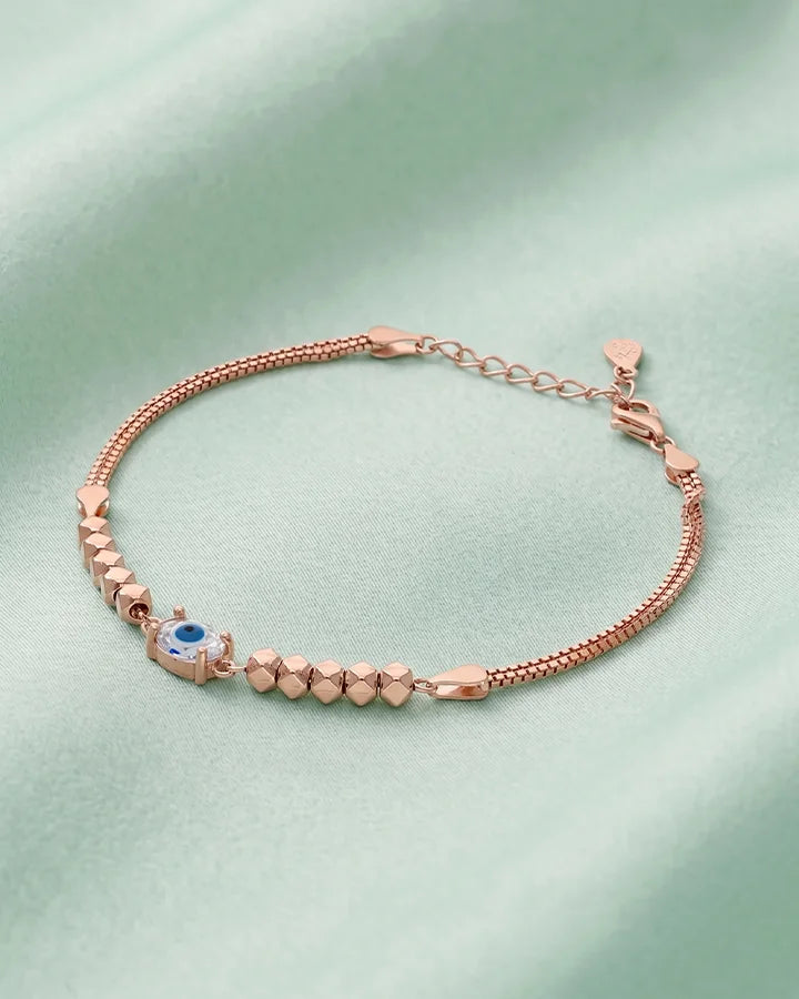 Oval Eye Bracelet in 92.5 Silver
