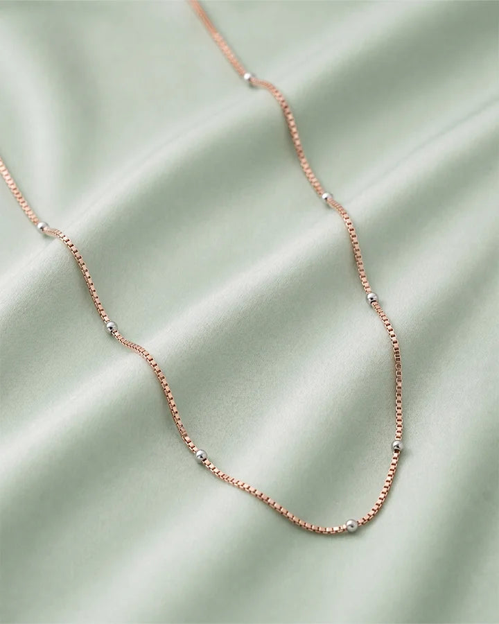 Rose Ball Chain in 92.5 Silver