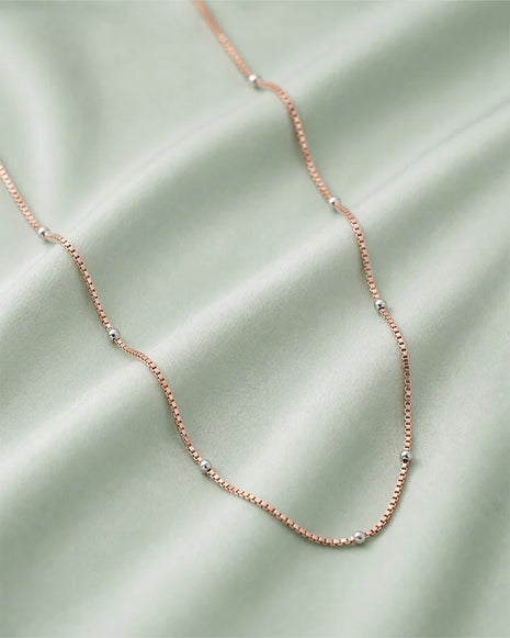 Rose Ball Chain in 92.5 Silver
