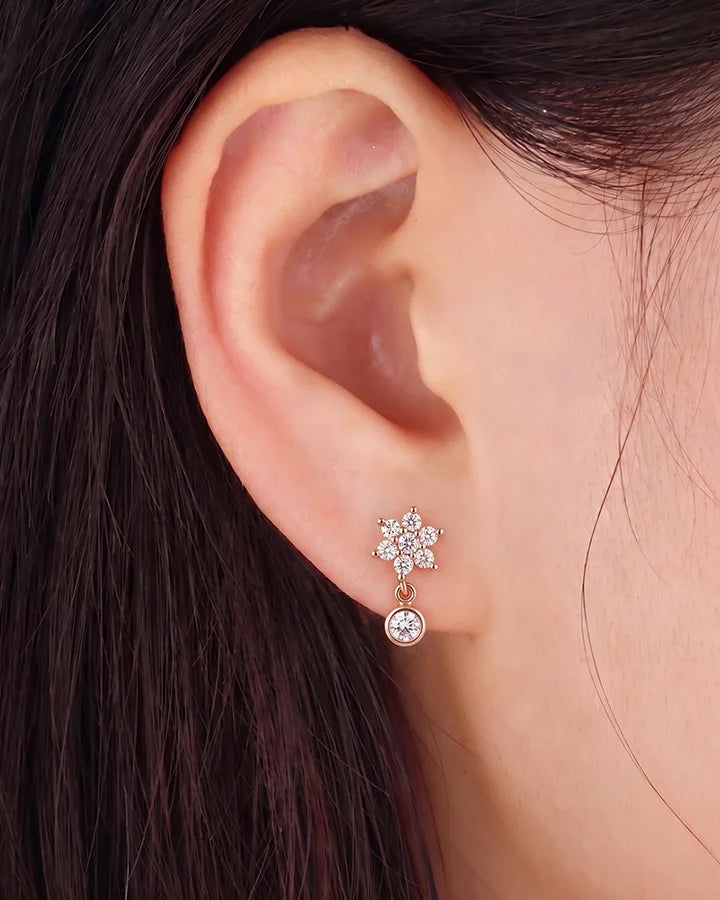 Starfall Dangle Earrings in 92.5 Silver