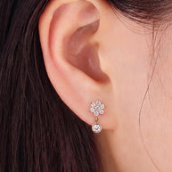 Starfall Dangle Earrings in 92.5 Silver