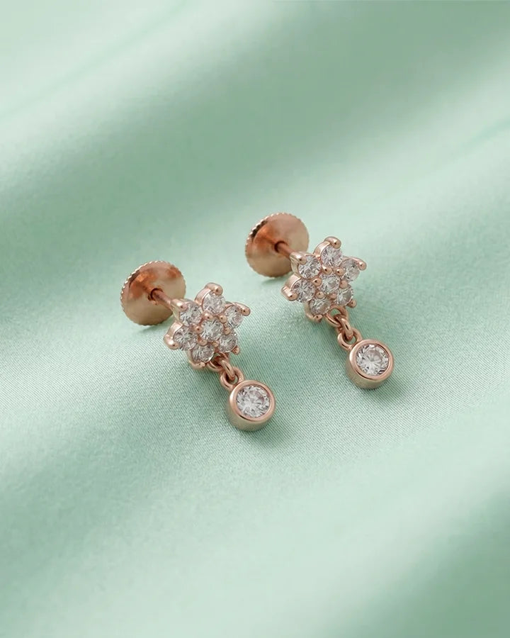 Starfall Dangle Earrings in 92.5 Silver