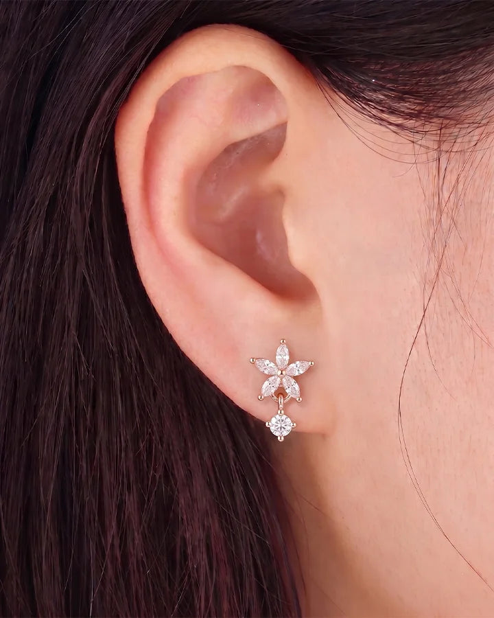 Celestial Star Earrings in 92.5 Silver