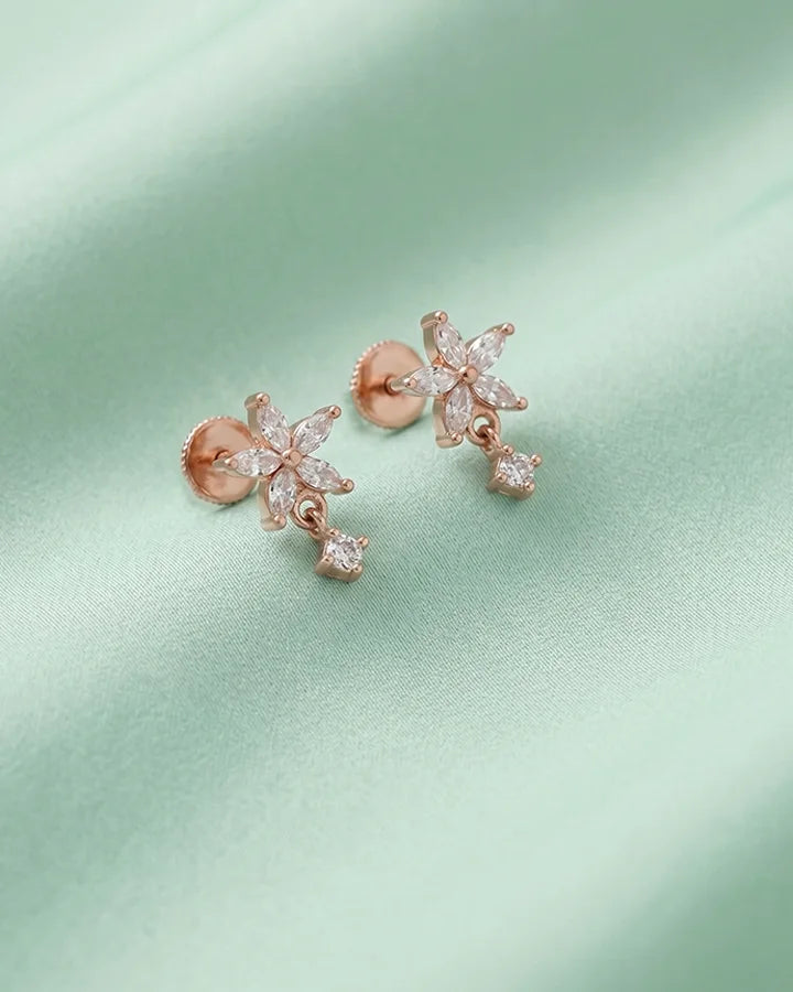 Celestial Star Earrings in 92.5 Silver