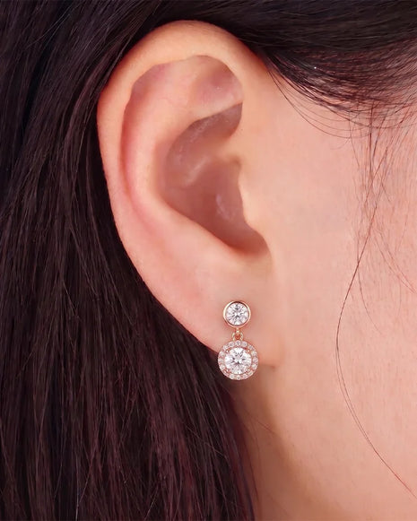 Spark Drop Earrings in 92.5 Silver