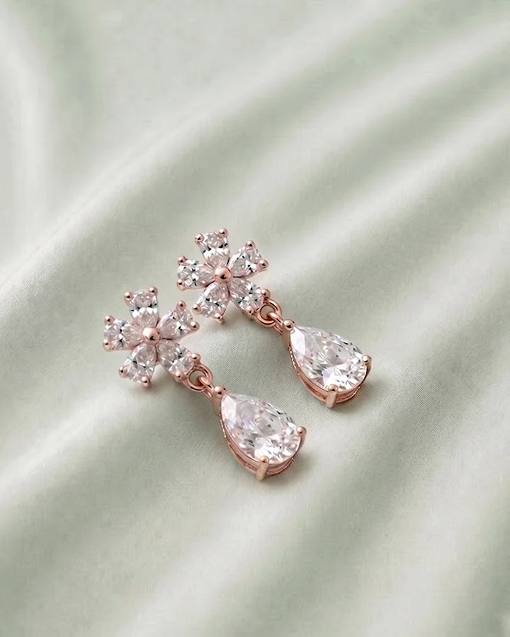 Pearlight Drop Earrings in 92.5 Silver