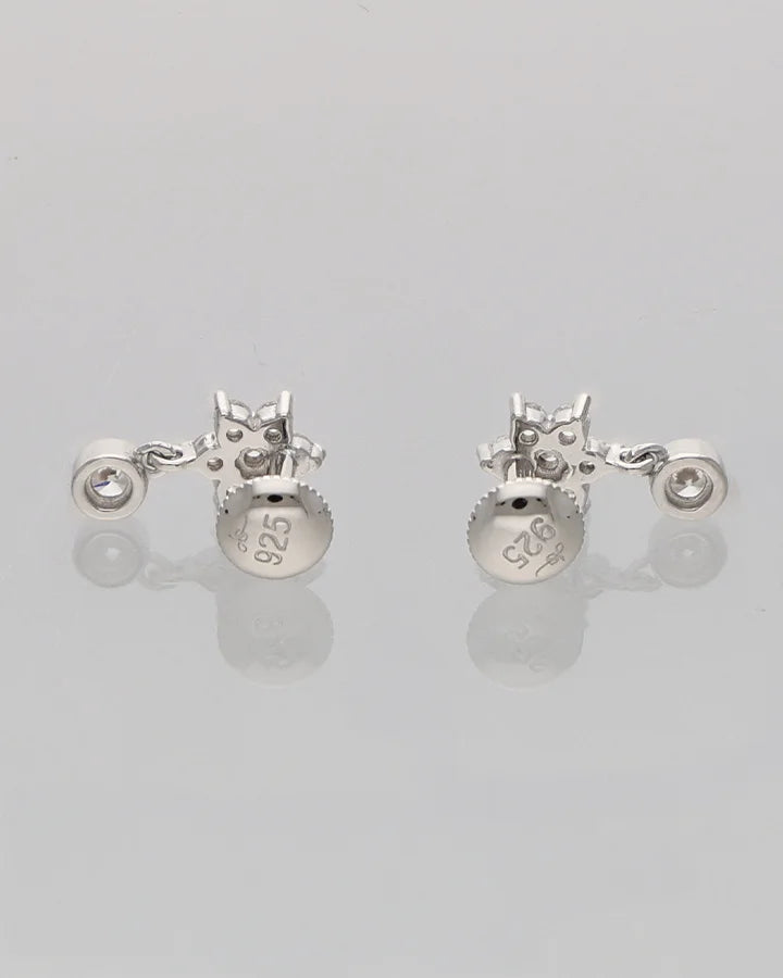 Moonstar Dangle Earrings in 92.5 Silver