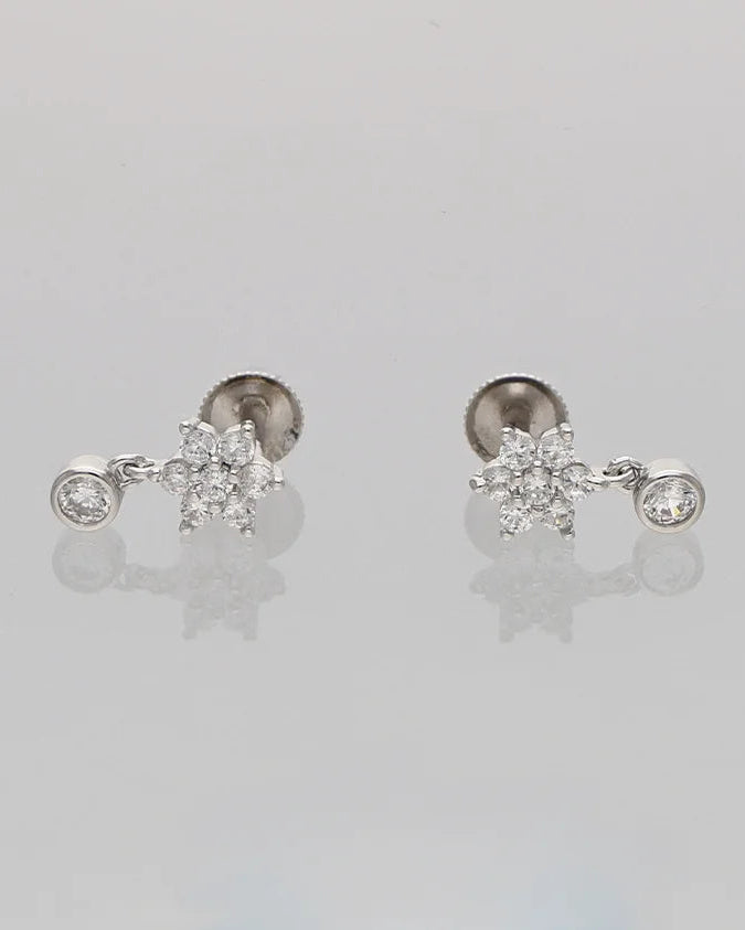 Moonstar Dangle Earrings in 92.5 Silver