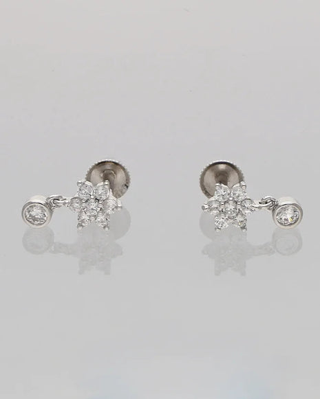Moonstar Dangle Earrings in 92.5 Silver