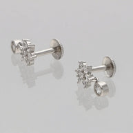 Moonstar Dangle Earrings in 92.5 Silver