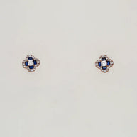 Emerald Clover Charm Duo in 92.5 Silver