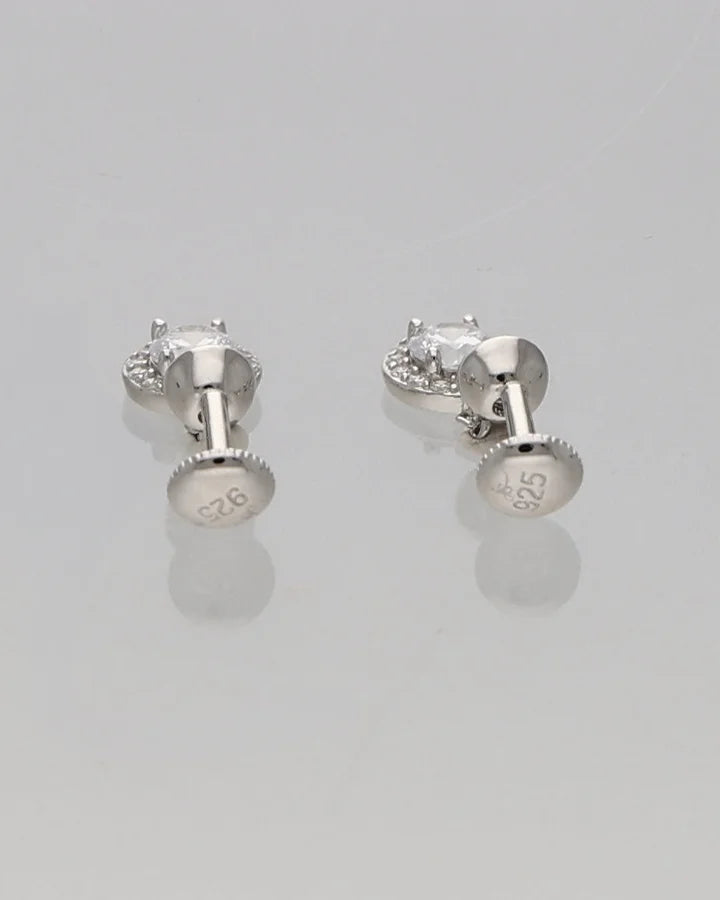 Crystal Drop Earrings in 92.5 Silver