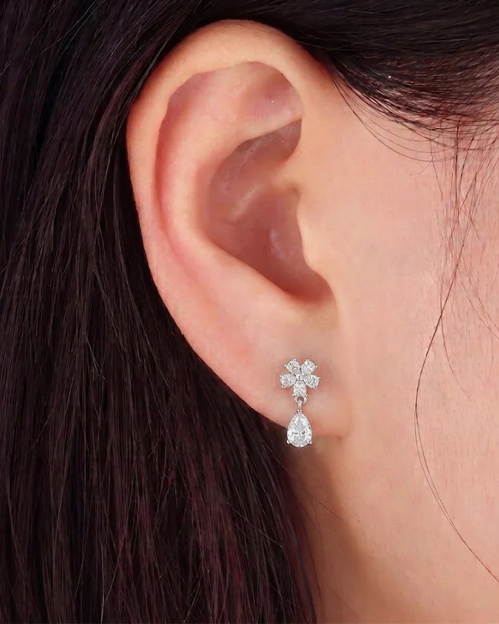 Dangle Earrings in 92.5 Silver