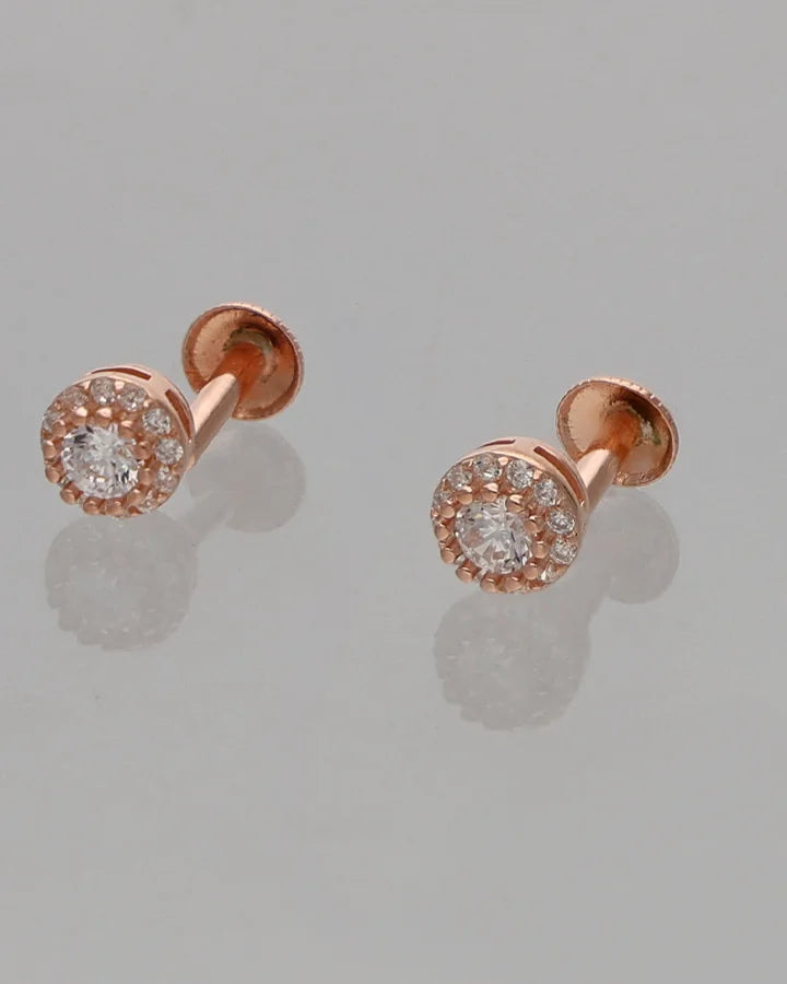 Solitaire Glow Earrings in 92.5 Silver
