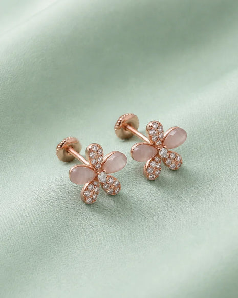 Opal Bloom Earrings in 92.5 Silver
