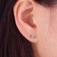 Infinity Grace Earrings in 92.5 Silver