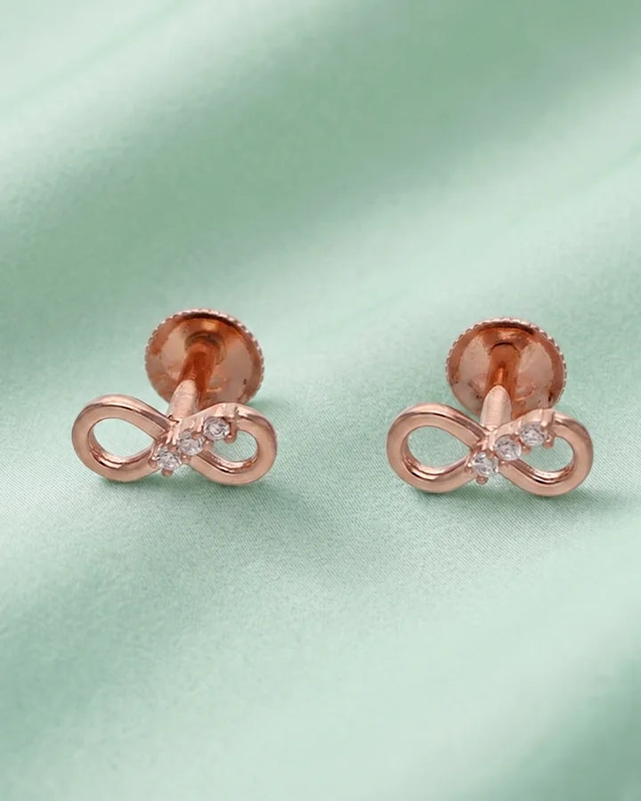 Infinity Grace Earrings in 92.5 Silver