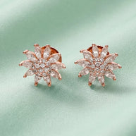 Petal Spark Earrings in 92.5 Silver