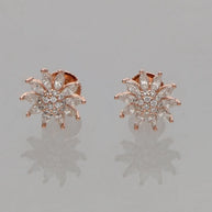 Petal Spark Earrings in 92.5 Silver