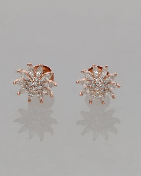 Petal Spark Earrings in 92.5 Silver