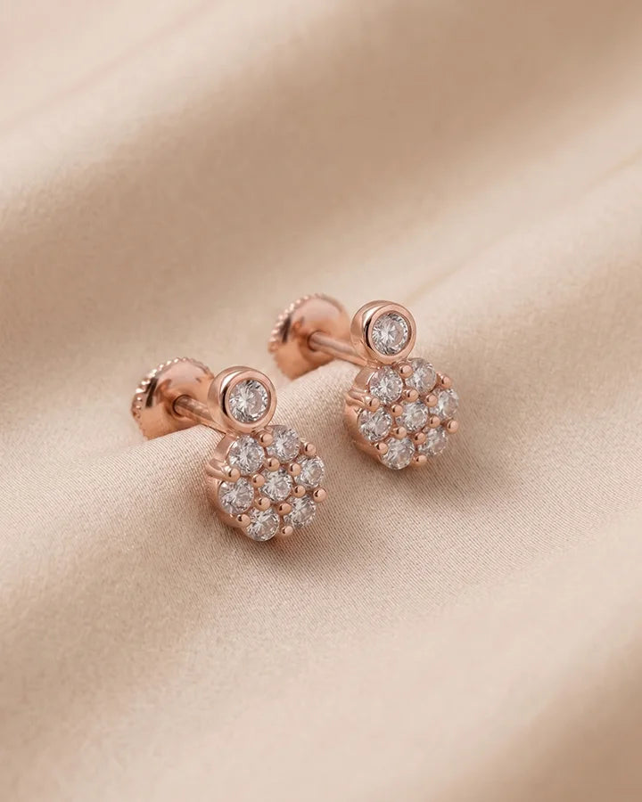 Blossom Drop Earrings in 92.5 Silver