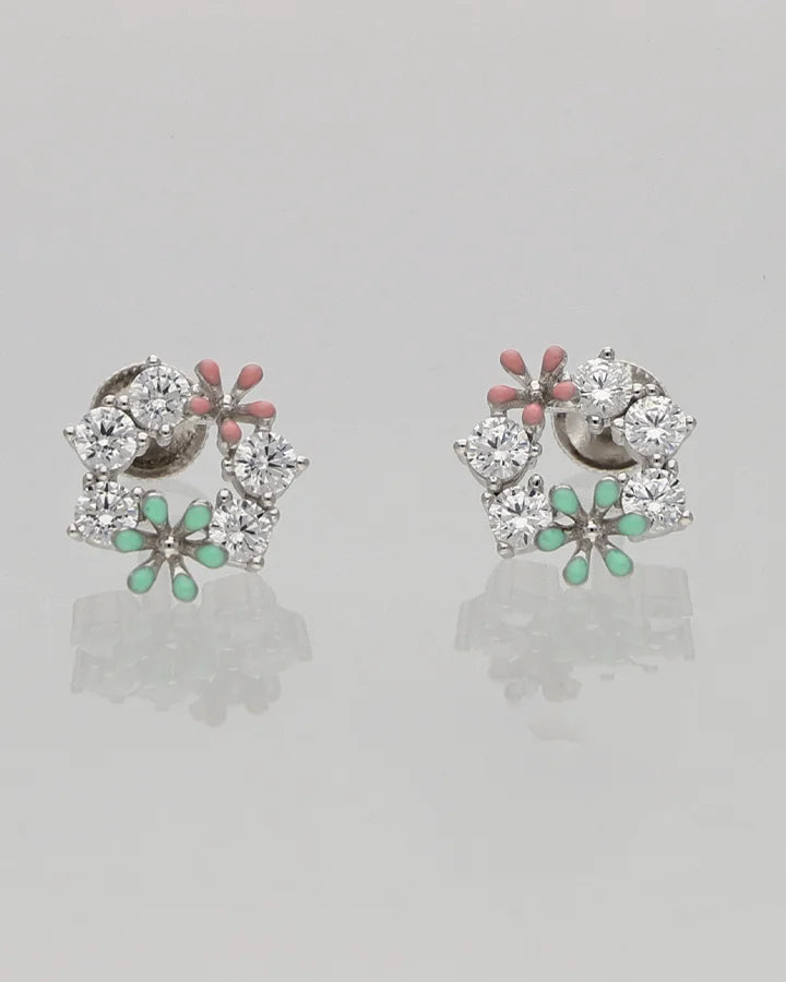 Enchanted Bloom Earrings in 92.5 Silver