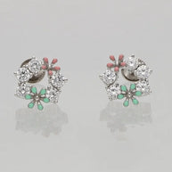 Enchanted Bloom Earrings in 92.5 Silver