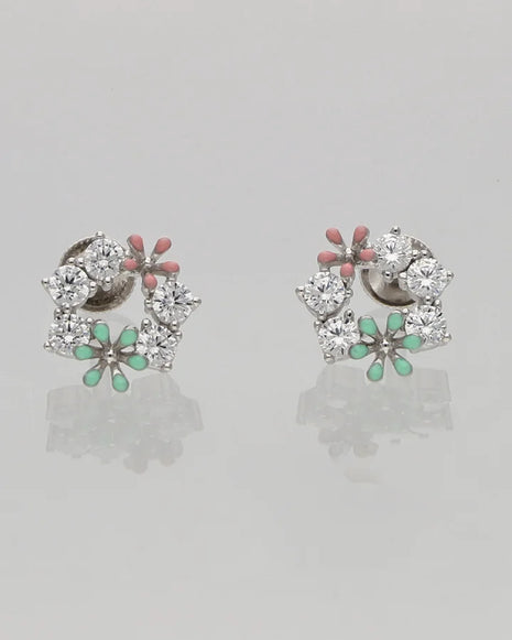 Enchanted Bloom Earrings in 92.5 Silver