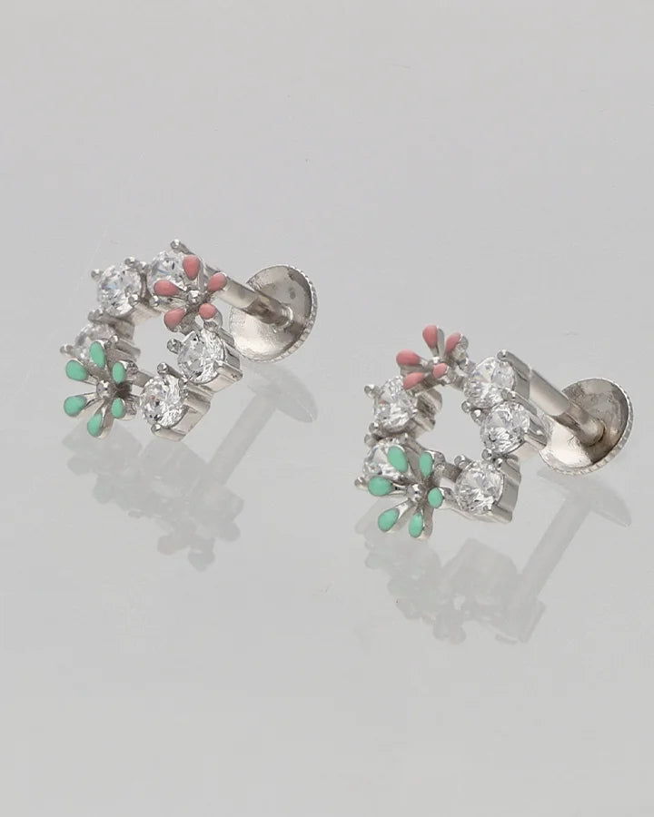 Enchanted Bloom Earrings in 92.5 Silver