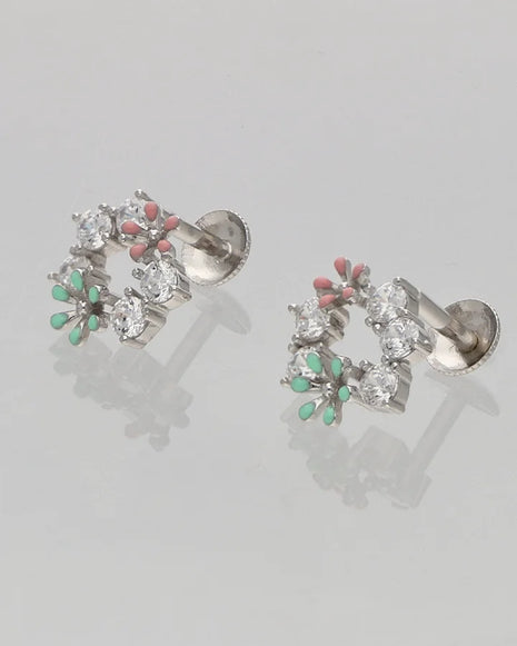 Enchanted Bloom Earrings in 92.5 Silver