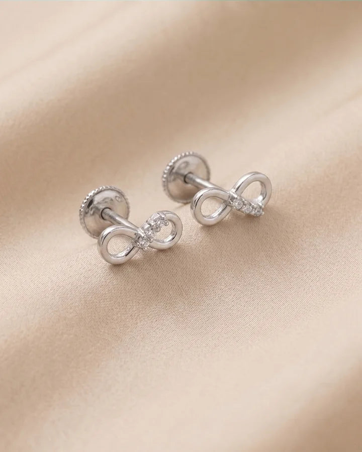 Infinity Glow Earrings in 92.5 Silver