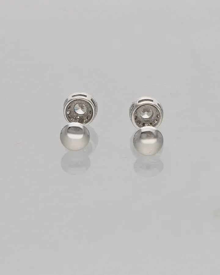 Classic Solitaire Earrings in 92.5 Silver