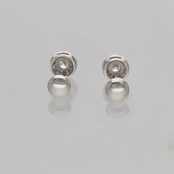 Classic Solitaire Earrings in 92.5 Silver
