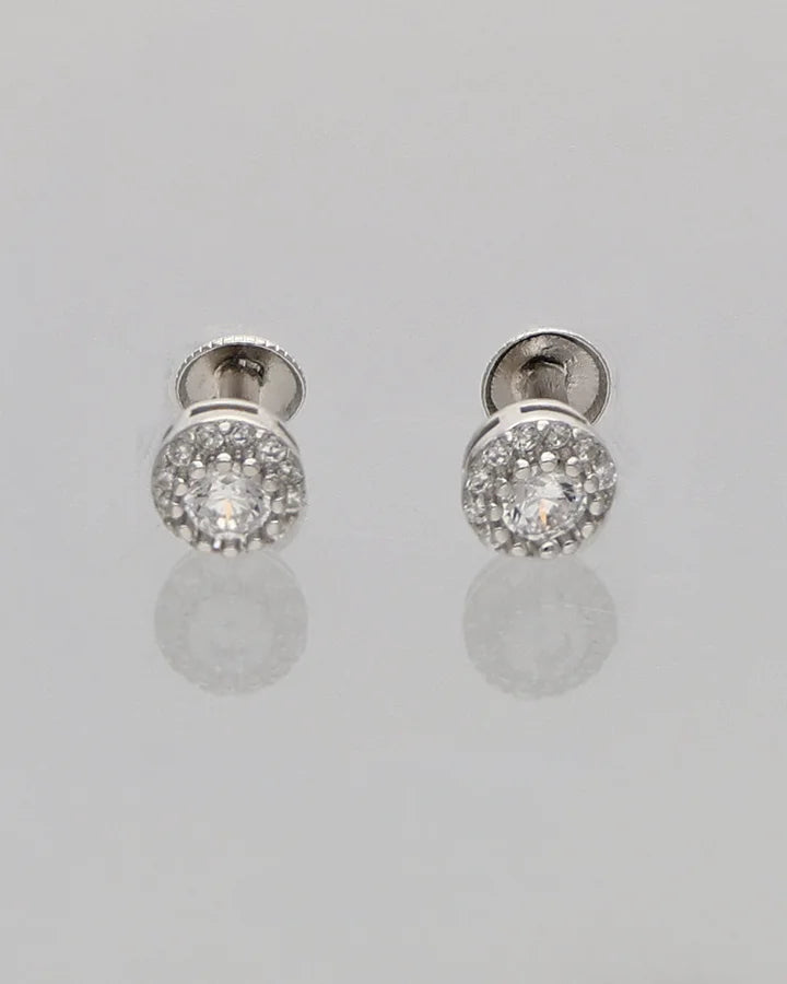 Classic Solitaire Earrings in 92.5 Silver