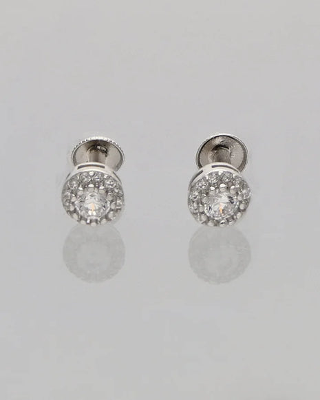 Classic Solitaire Earrings in 92.5 Silver